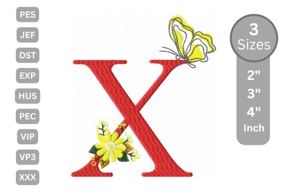 Butterfly Bloom Alphabet - X: A Premium Embroidery Review