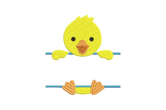Charming Baby Duck Monogram for Holiday Embroidery