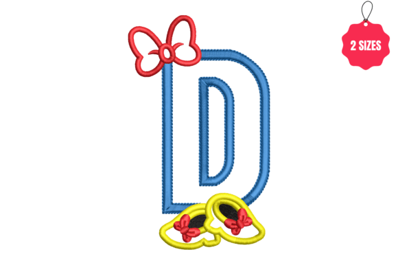 Charming Letter D with Bow for Craft Fair Success