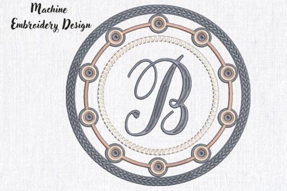 Elegant Personalized Monogram Frame Letter B