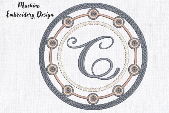Elegant Personalized Monogram Frame Letter C