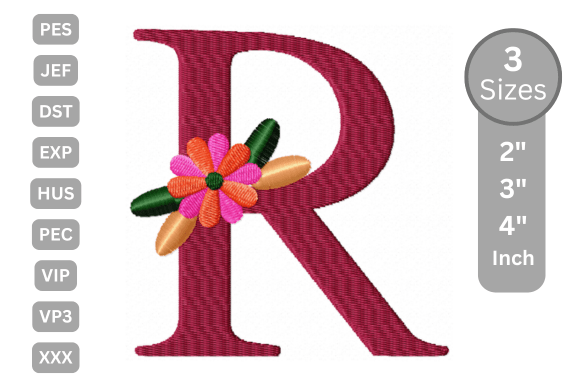 Floral Alphabet Letter - R: A Charming Addition