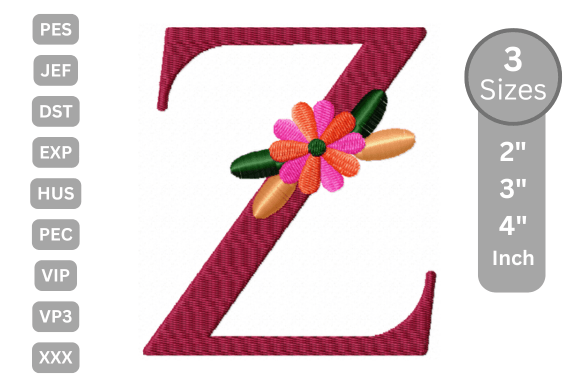 Floral Alphabet Letter - Z: A Charming Addition