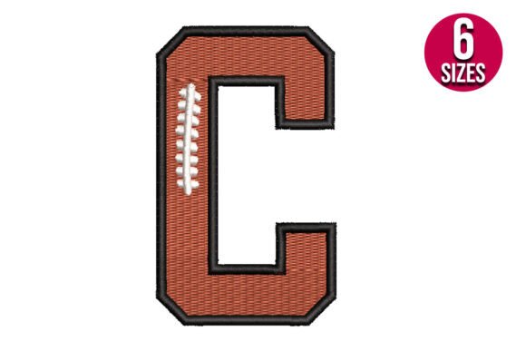 Football Font Alphabet Letter C: A Versatile Embroidery Choice