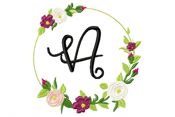 Frame Roses Monogram Letter a: A Versatile Design