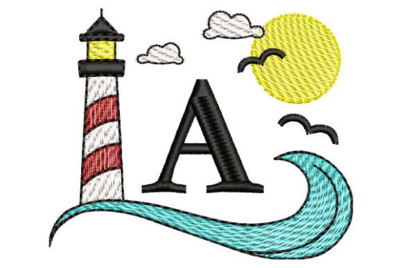 Maritime Monogram a – A Nautical Embroidery Delight
