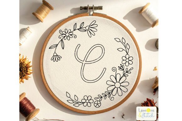 Review: Letter a to Z Flower Wreath, Monogram