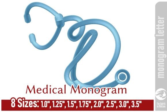 Review: Medical Embroidery Monogram Letter - D