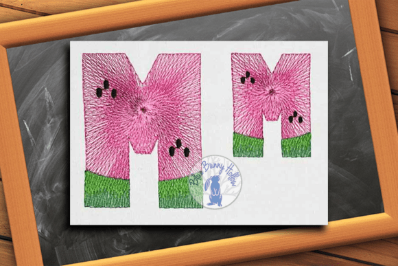 Summer Fun with Watermelon Letter M