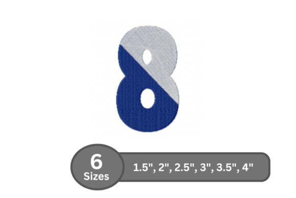 Twin Fill Number -8: A Playful Embroidery Design