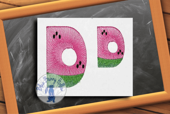 Watermelon Letter D: A Juicy Addition to Your Designs