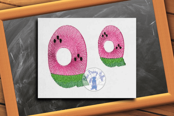 Watermelon Letter Q: A Fresh Twist on Monograms