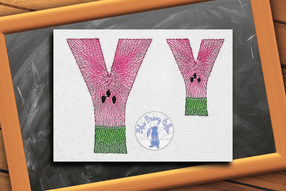 Watermelon Letter Y: A Perfect Summer Monogram